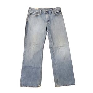 GAP 1969 Premium Loose Straight Fit Wide Leg 31x30‎ Distressed